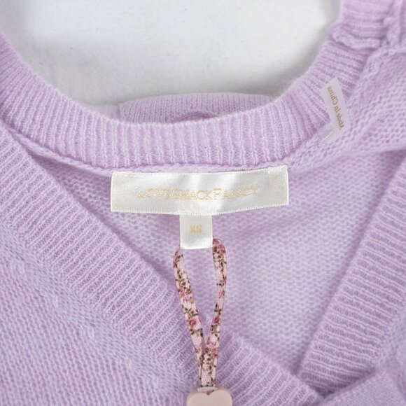 LoveShackFancy Luisella Cashmere Cardigan In Clouded Rose Women's Size XS - NWT - Picture 6 of 9